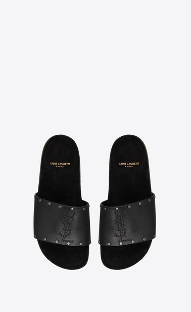 JIMMY YSL sandals in leather decorated with studs